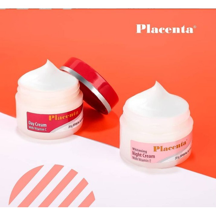 ❤️WR❤️ PLACENTA Day / Night Cream 20gr | Krim Siang / Malam