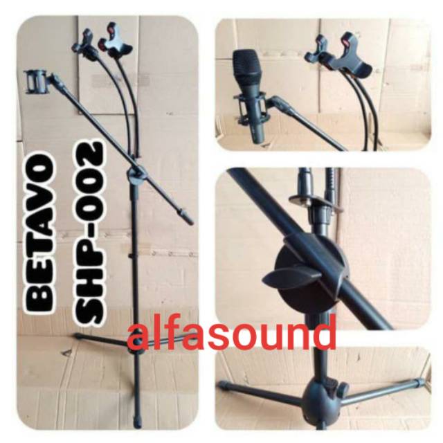 STAND MIC LANTAI BETAVO SHP 002 STANDING MICROPHONE HP BETAVO SHP002