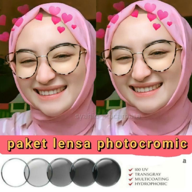 KACAMATA WANITA LENSA PHOTOCROMIC KODE 95825