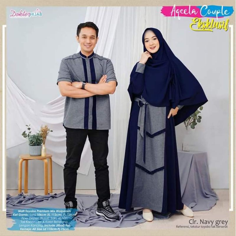 Couple pasangan / baju pasangan pria & wanita / cowok & cewek / kemeja & gamis