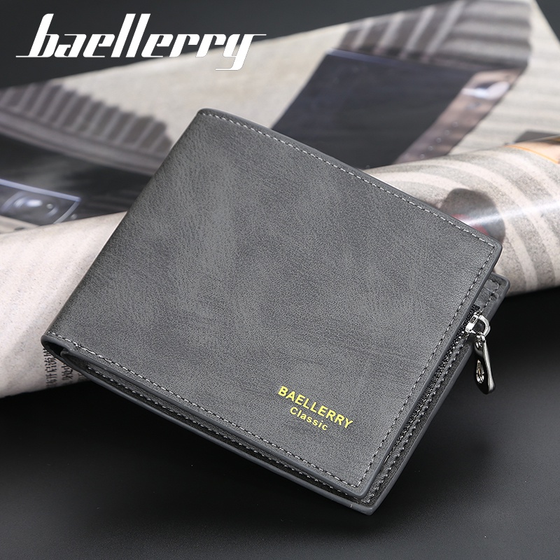 BAELLERRY D9168 Dompet Pria Bahan Kulit PU Leather Premium WATCHKITE WKOS