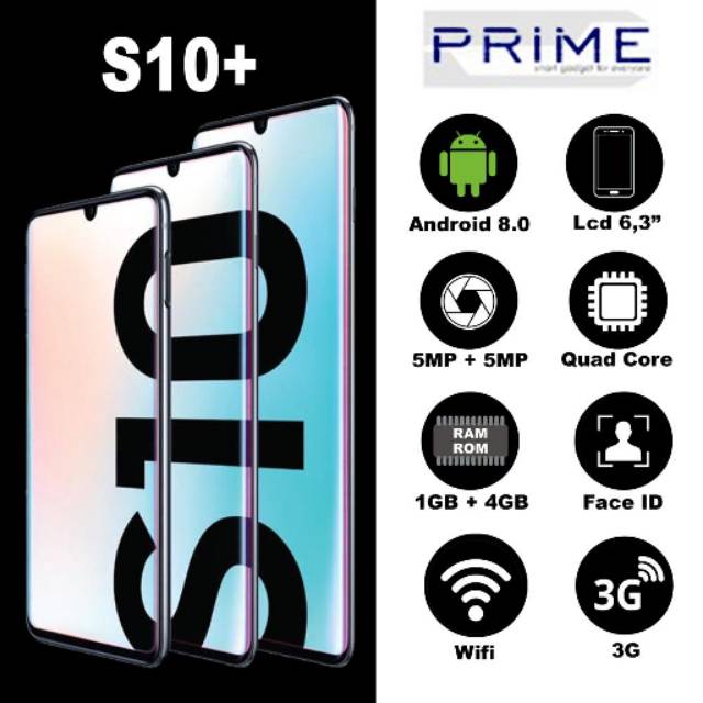 Hp China Prime S10 Plus Hd Ips 6 3inch Fingerprint Shopee Indonesia