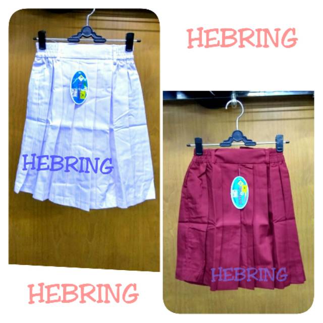 Rok Sekolah SD Pendek/Rok Merek seragam/Rok SD/Rok Merah/Rok putih/Rok Pendek