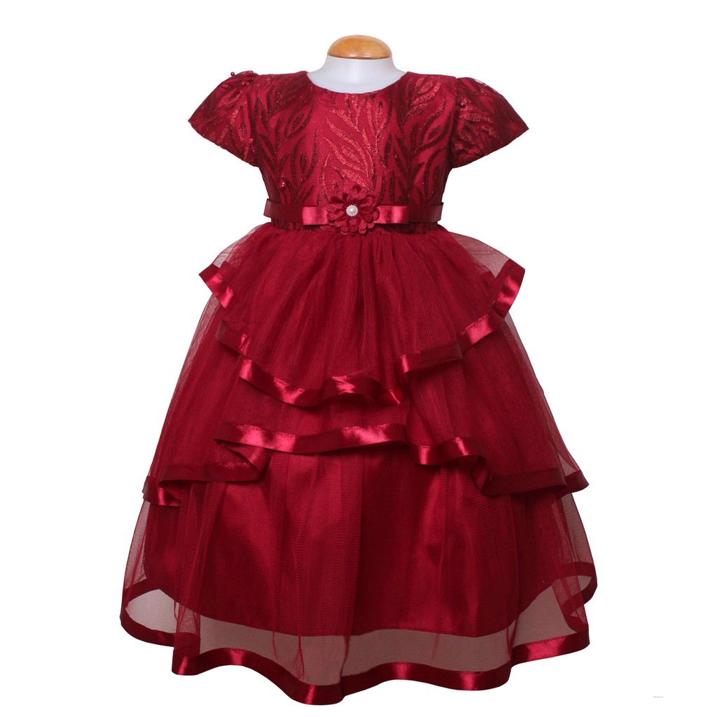 Dress Kids Asih/Gaun Pesta Anak/Baju Ulang Tahun Anak Elegant/Brukat Anak