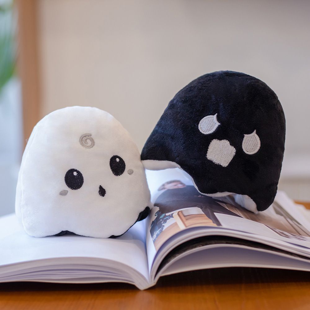 【Ready Stock】Reversible Ghost Plush Plushie Doll Flip Stuffed Toy Halloween Christmas Gift