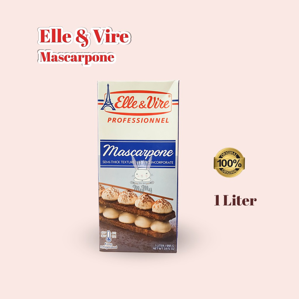 

Elle & Vire / Elle et vire / ElleVire Professionnel Mascarpone 40% 1 Liter