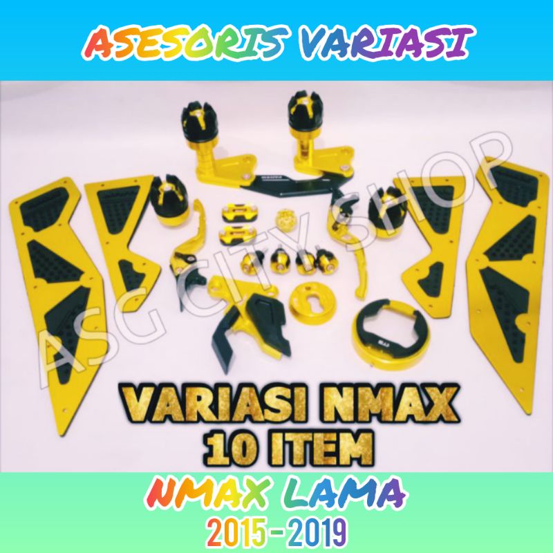 PAKET AKSESORIS VARIASI NMAX 10 ITEM