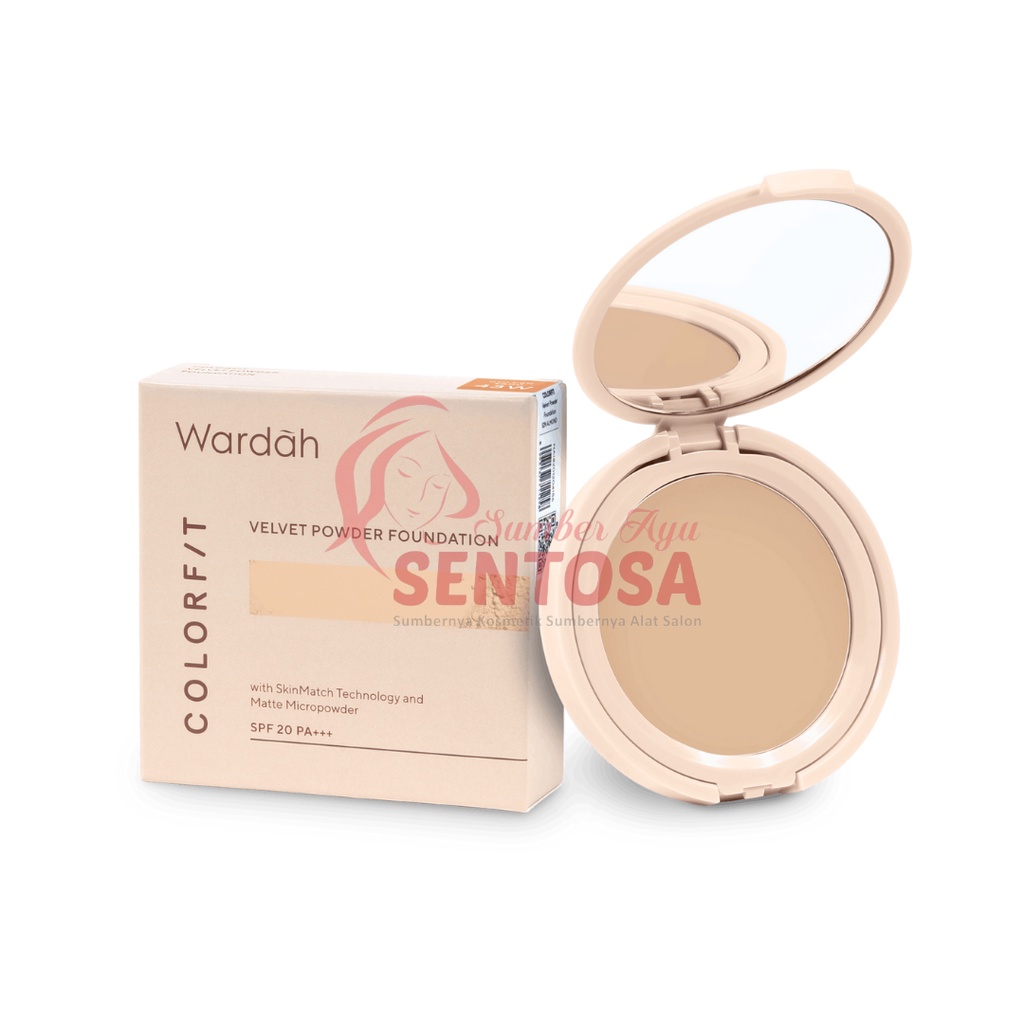 WARDAH COLORFIT VELVET POWDER FOUNDATION 11GR (REFILL)