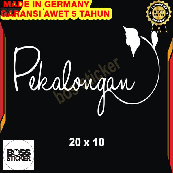 

Murah Stiker Branding Kota Pekalongan (Cutting Sticker) Ukuran 20 x 10 cm Elegan