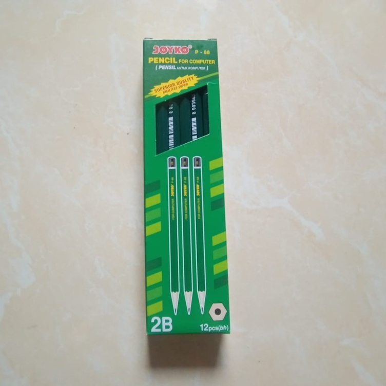 

Ecer / Satuan Pencil / Pensil Joyko P-88 / 2B / 1 BOX 12 PCS