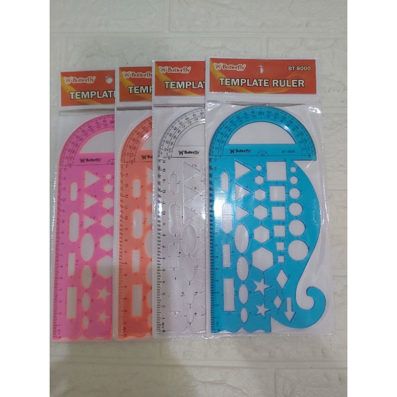 

penggaris bentuk butterfly BT-8000