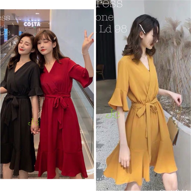 JC- Cerra Dress / Dress wanita murah / Dress korea / Dress wanita modern