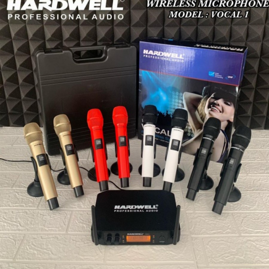 Mic Wireless HARDWELL VOCAL 1 / VOCAL1 ORIGINAL 2 Mic Handheld + KOPER