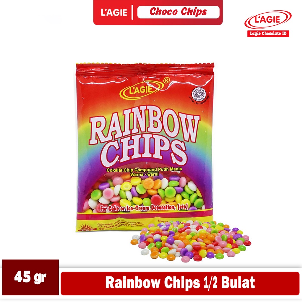 

LAGIE RAINBOW CHIPS 1/2 BULAT 45GRAM