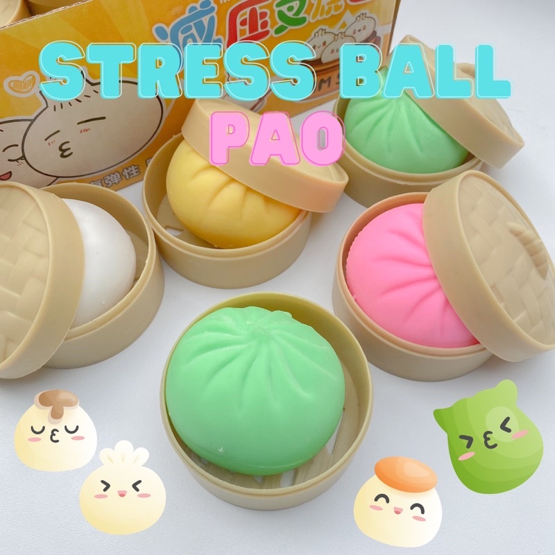 mainan squishy stress ball bentuk pao bakpao lumba hello kitty