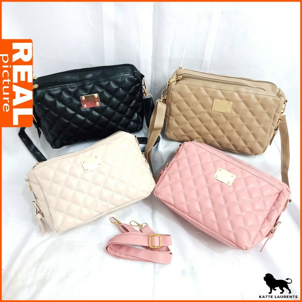 KATTE - LAURENTS Tas Selempang Wanita Simpel Premium Style Korea