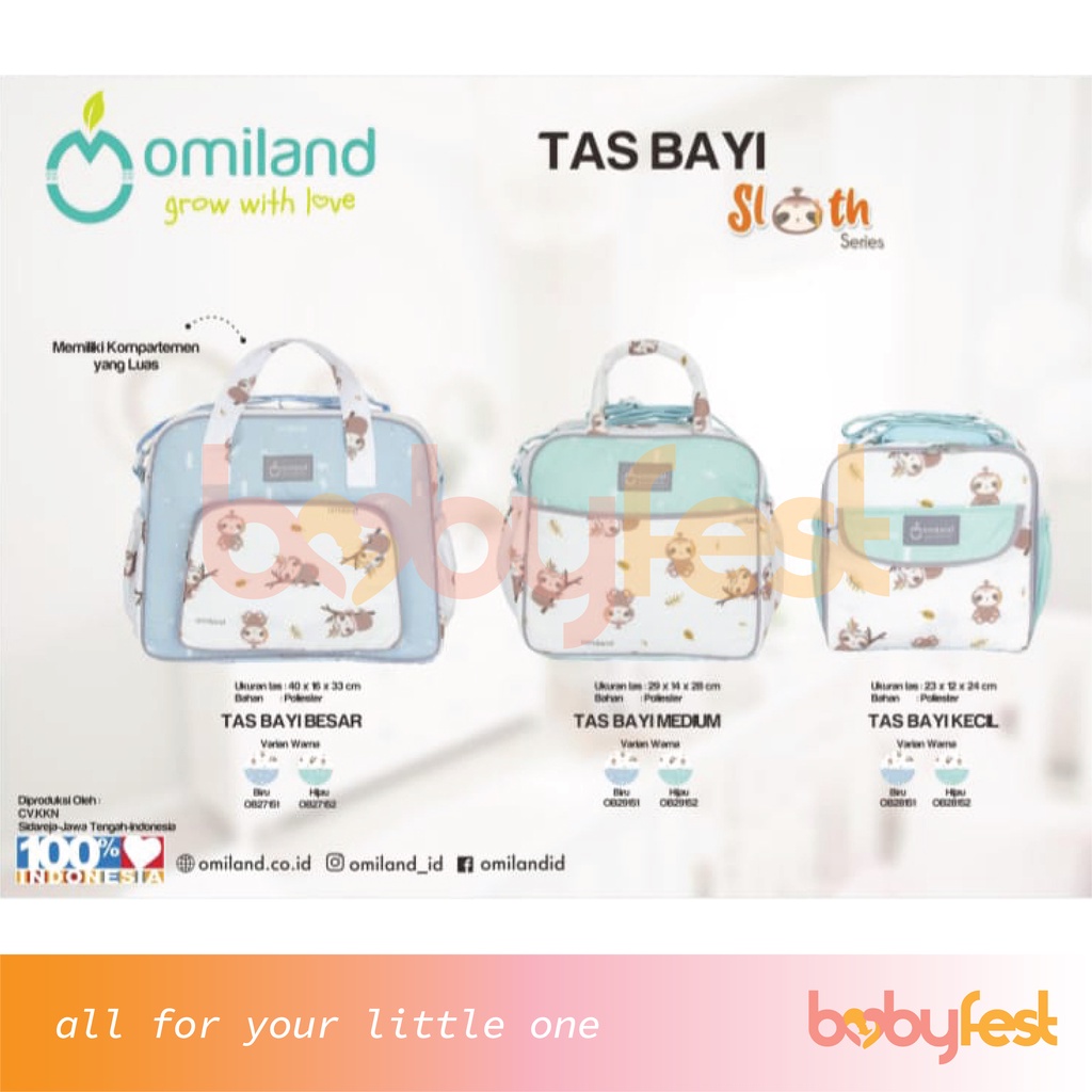 Omiland Tas Bayi Sloth Series