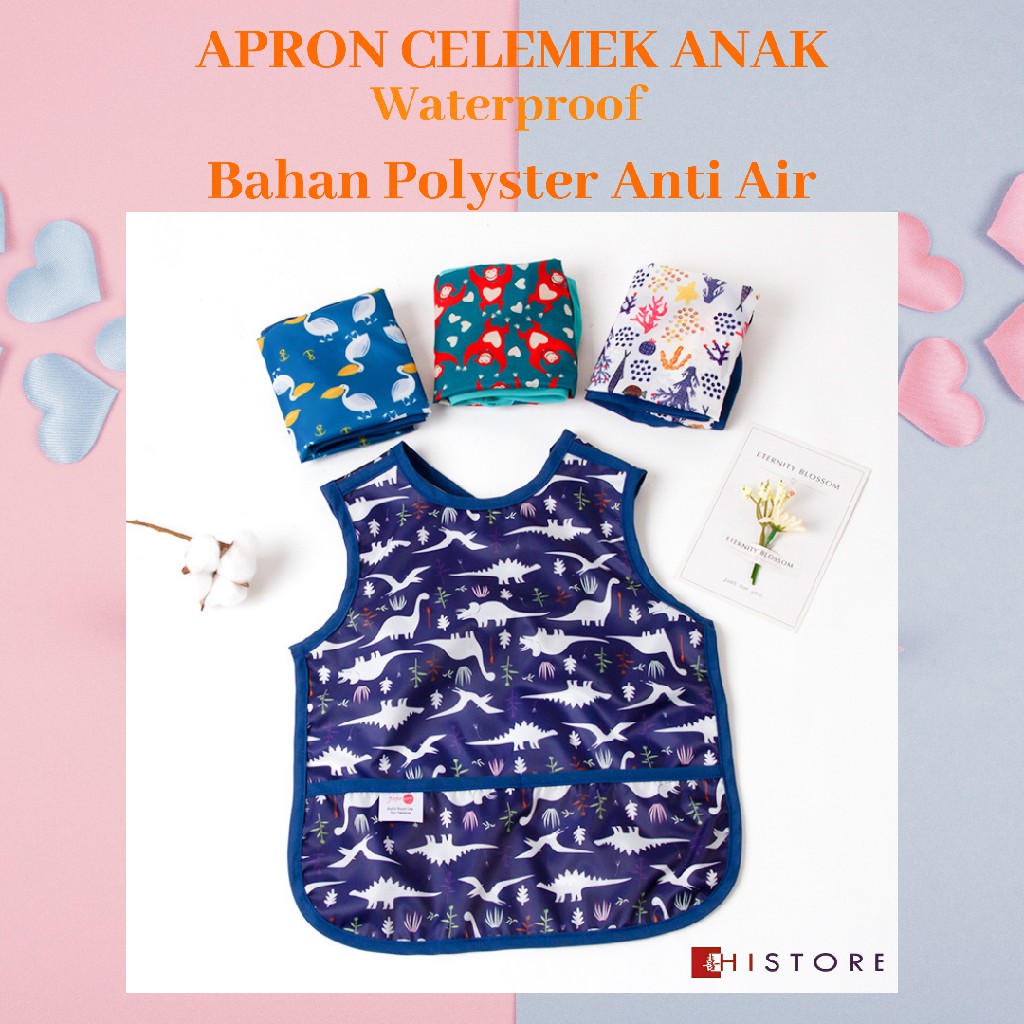 APRON CELEMEK BAYI POLYESTER FABRIC TAHAN AIR BAHAN SUPER PREMIUM