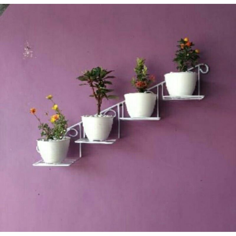 RAK BUNGA BESI DINDING | RAK BUNGA TEMPEL | RAK BUNGA TANGGA