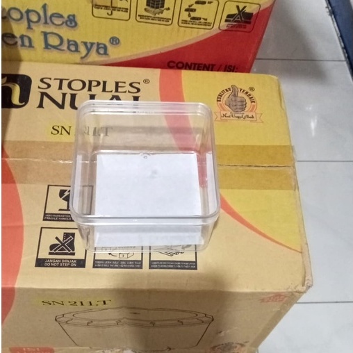 Toples Plastik Kue Kering / Nastar - Kotak (250 gr)