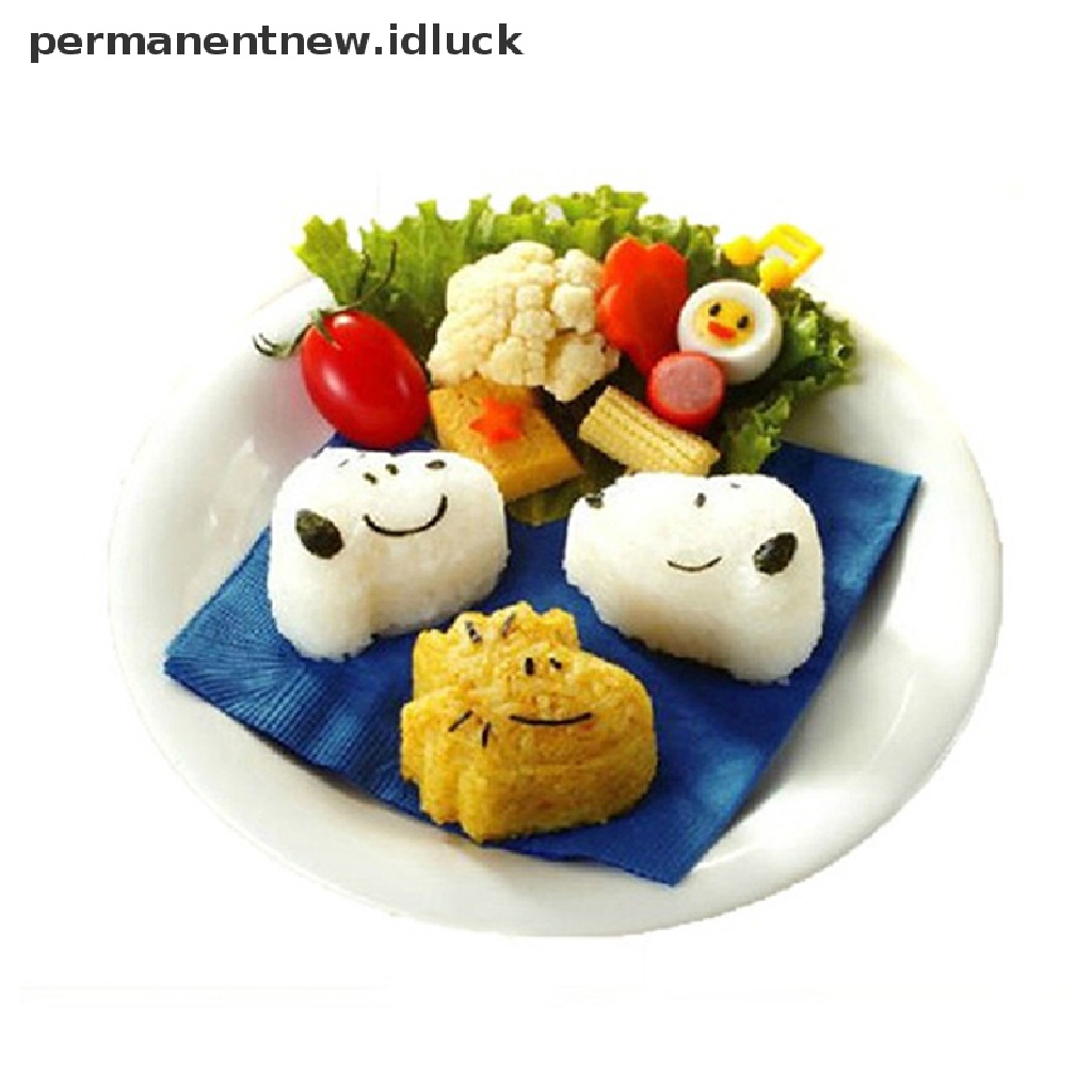 3 Pcs Cetakan Roti Kuebiskuit Bentuk Snoopy