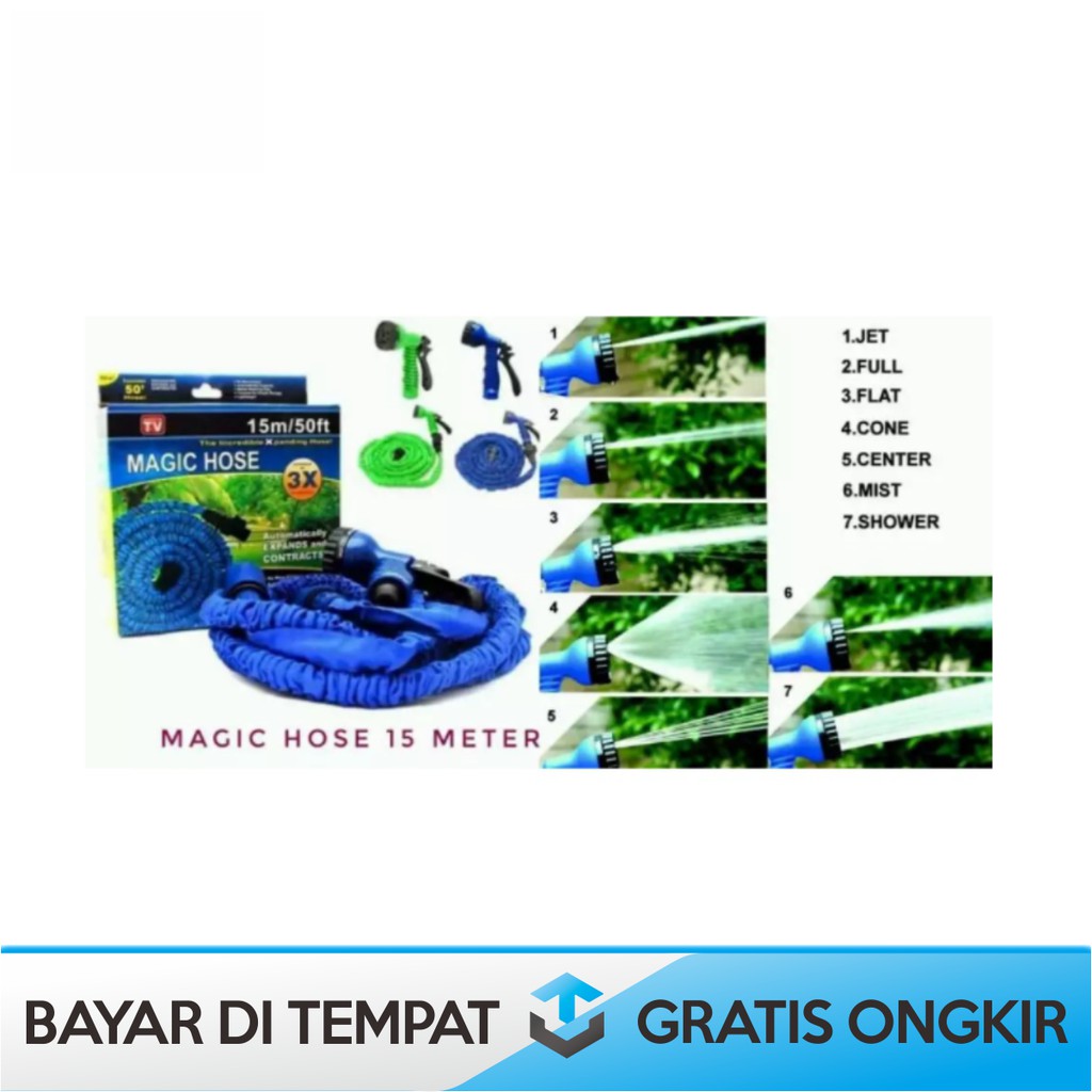 SELANG AIR AJAIB  MAGIC HOSE 15 METER ELASTIS / SEMPROTAN AIR TAMAN