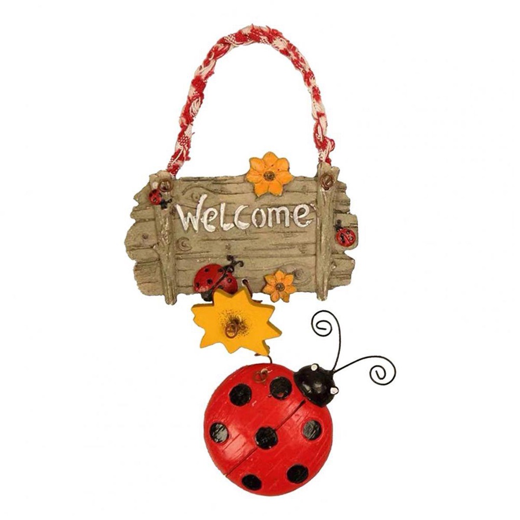 [Elegan] Doorplate Teras Adorable Spring Ladybug Decor