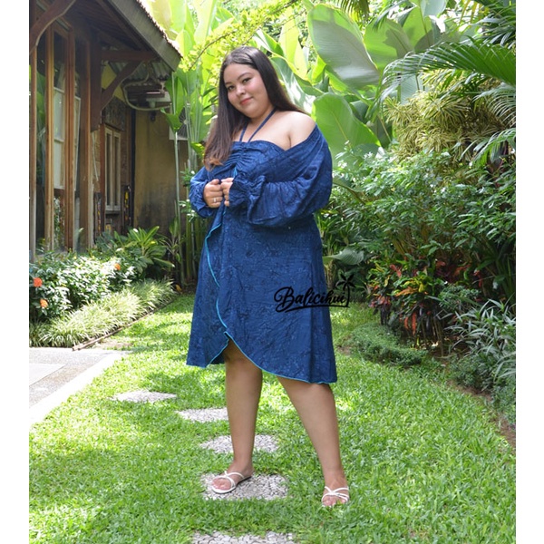 Balicihui Dress Felicia Dress Plus Size Jumbo Big Size Dress + Cardigan