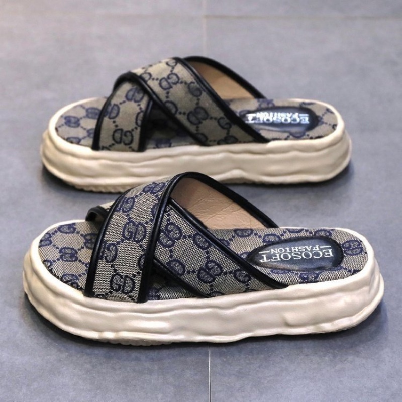 RYX - Rustic Pattern Sandal Slip On Wanita Fashon Casual Sehari-Hari - Ori Import