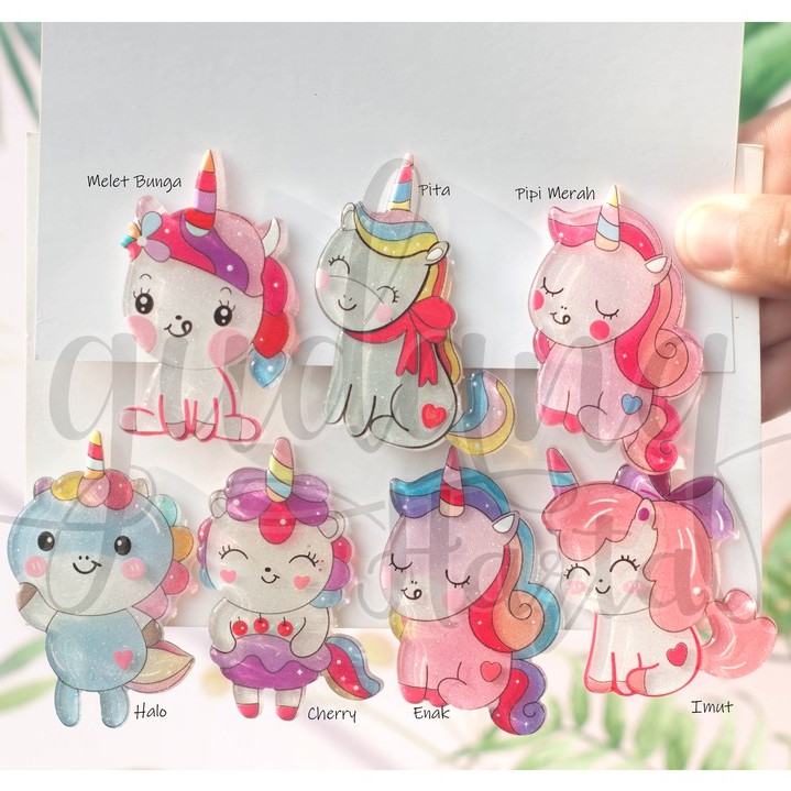 Jepit Rambut Anak Big Unicorn Lucu Unik GH 201871