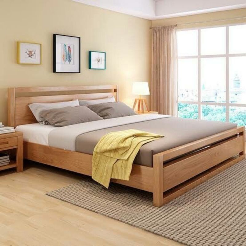 Dipan kayu ukuran 160*200