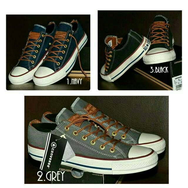  Bayar Ditempat TF Sepatu  Converse  Tali Pria Ukuran  38 43 