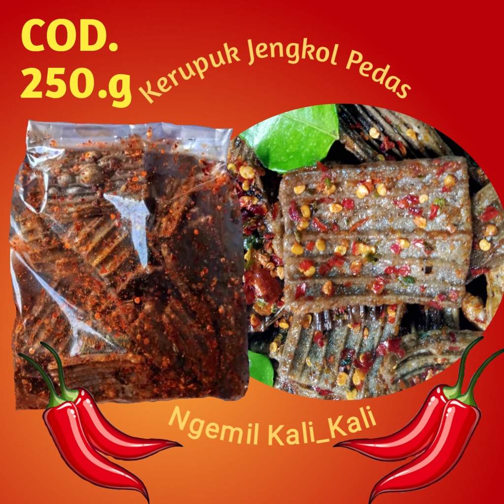 

Kerupuk Jengkol Isi 250.gram Pedas Aroma Daun Jeruk