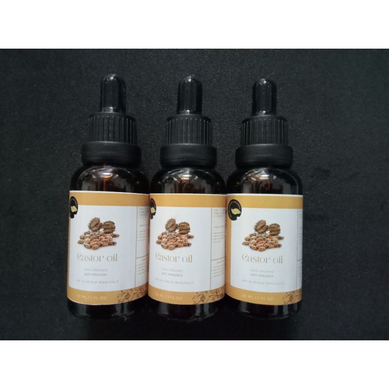 CASTOR OIL (minyak jarak murni) face oil serum/mengatasi jerawat/mengatasi peradangan kulit/mencegah penuaan dini/moisturizer/anti aging/mengatasi hiperpegmentasi/merangsang produksi kolagen/ 100% organic cold pressed sea nature