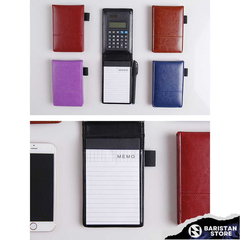 

Buku Catatan Binder Note Cover Kulit with Kalkulator - Y8302