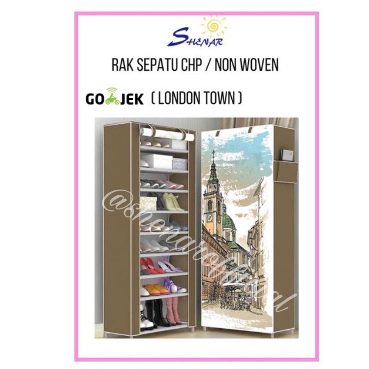 SHENAR RAK SEPATU KARAKTER/SHOE RACK/RAK SEPATU 10 TINGKAT/RAK SERBAGUNA (RS CHP)