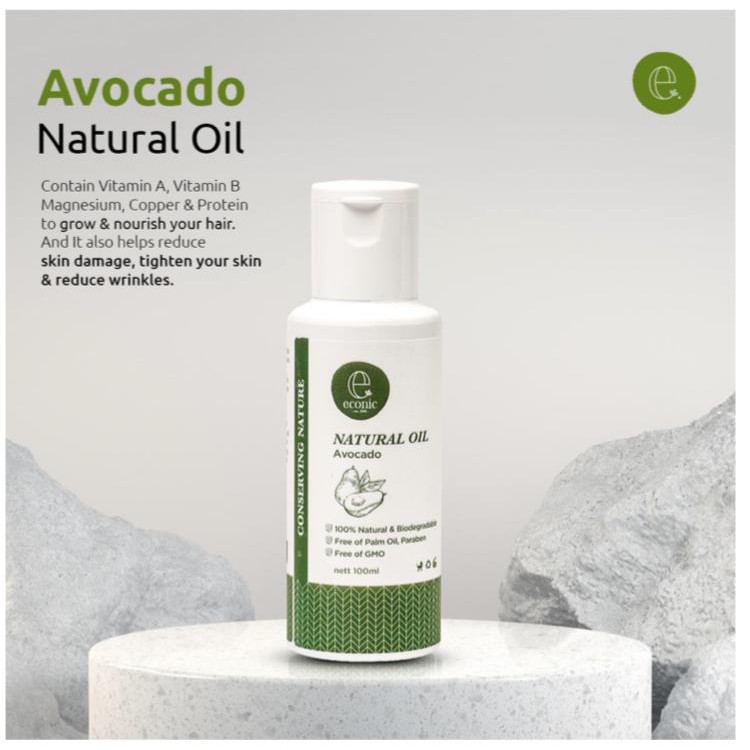 Minyak Alpukat Alami 100 mL | Natural Oil Perawatan Kulit, Rambut &amp; Pijat | Avocado Oil Pure 100%