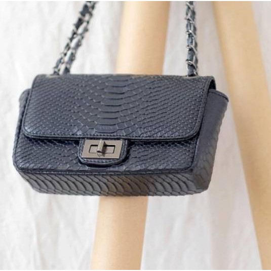 ☇ Tas kyra bag / tas ular / snake bag / tas awkarin / tas selempang fashion wanita axton / fsh axton