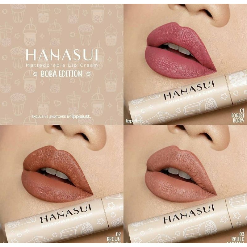 ☀️cahaya acc☀️hanasui lipcream boba