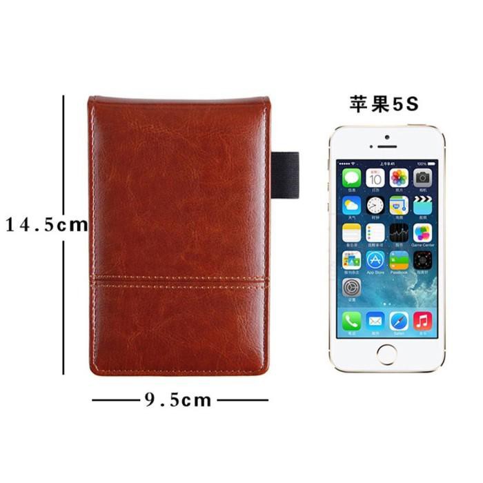 

Unik Buku Catatan Binder Note Cover Kulit with Kalkulator - Y8303 - Black Murah