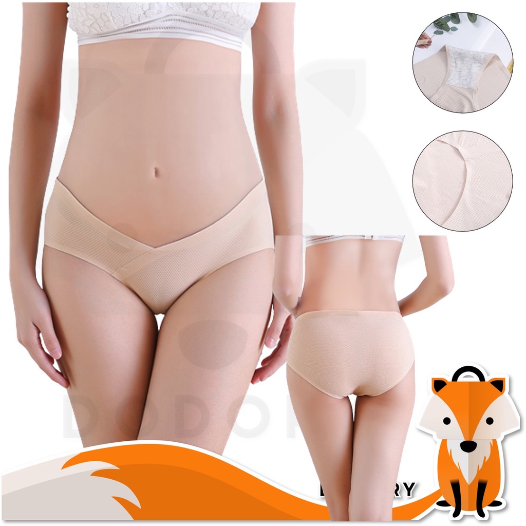 DODORY W236 Celana Dalam Hamil Seamless CD Hamil Low Waist CD Ibu Hamil Sepinggul