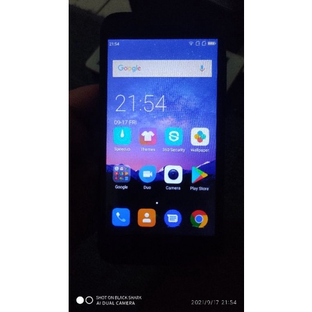 hp murah meriah evercoss M50A max ram 2gb / rom 16gb sudah 4G black minus pakai