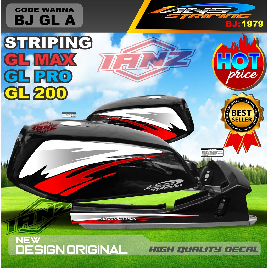 STIKER BODY LIST GL NEW DESAIN / STIKER GL VARIASI TERBARU / STRIPING GL TERMURAH / COSTUM STRIPING GL TERMURAH