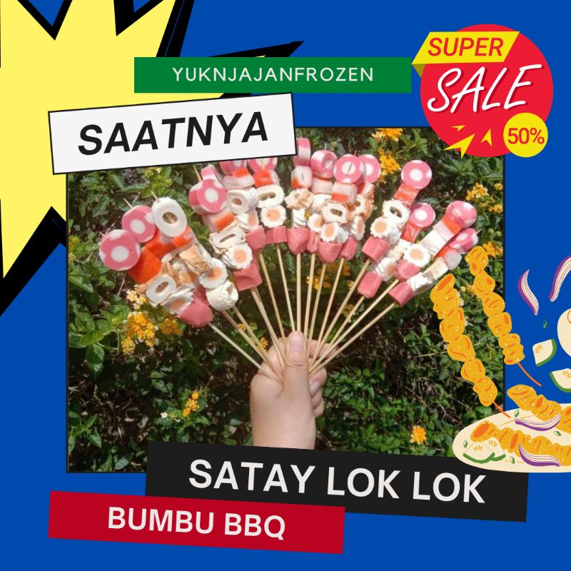 sate seafood satay lok lok /suki /steamboat sate pentol