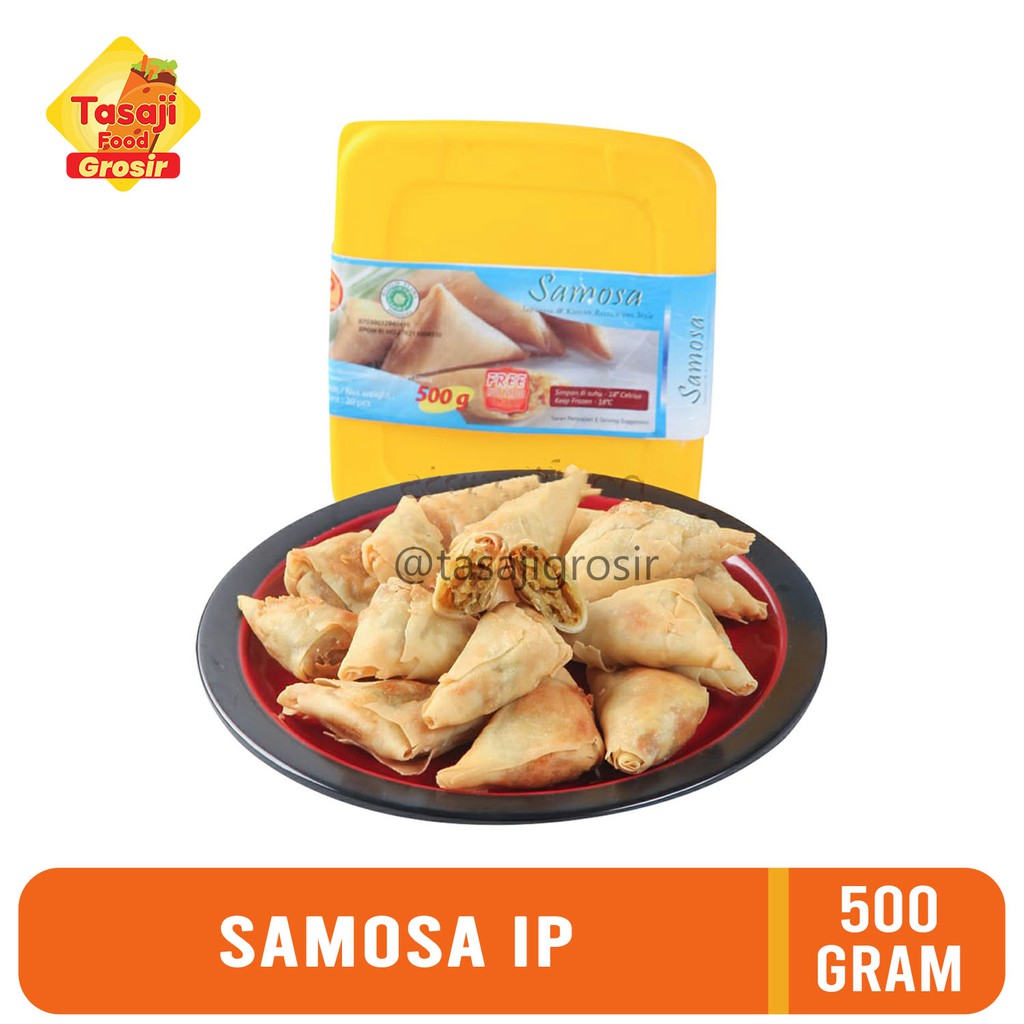 Curry Samosa 25 pcs, Gratis Box Container Food Grade