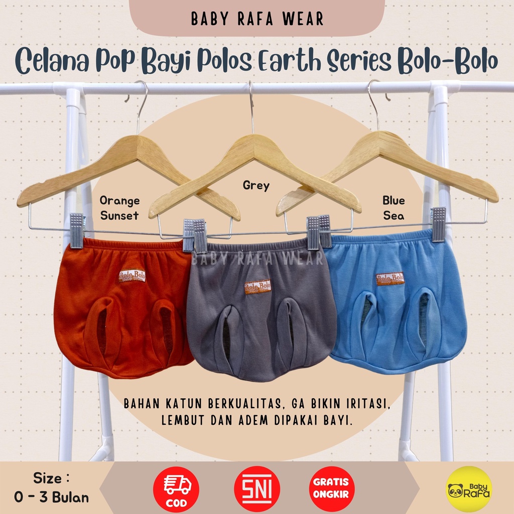 Celana Pop Bayi EARTH COLOR SERIES merk SNI Bolo - Bolo