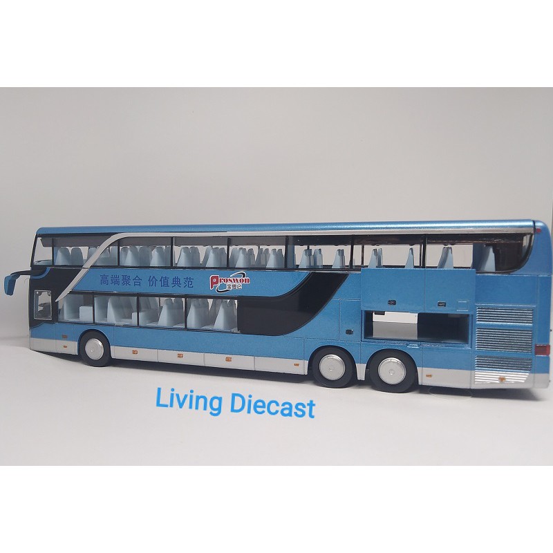 Diecast Miniatur Bus Double Deck (Bus Tingkat skala 1 : 32)