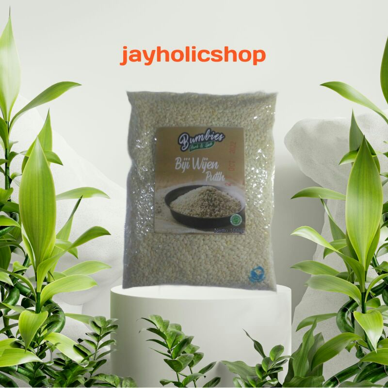 

Biji Wijen Putih 100gram Bumbies Product | white sesame seeds | Penyedap Rempah Rempah|Bumbu Instan