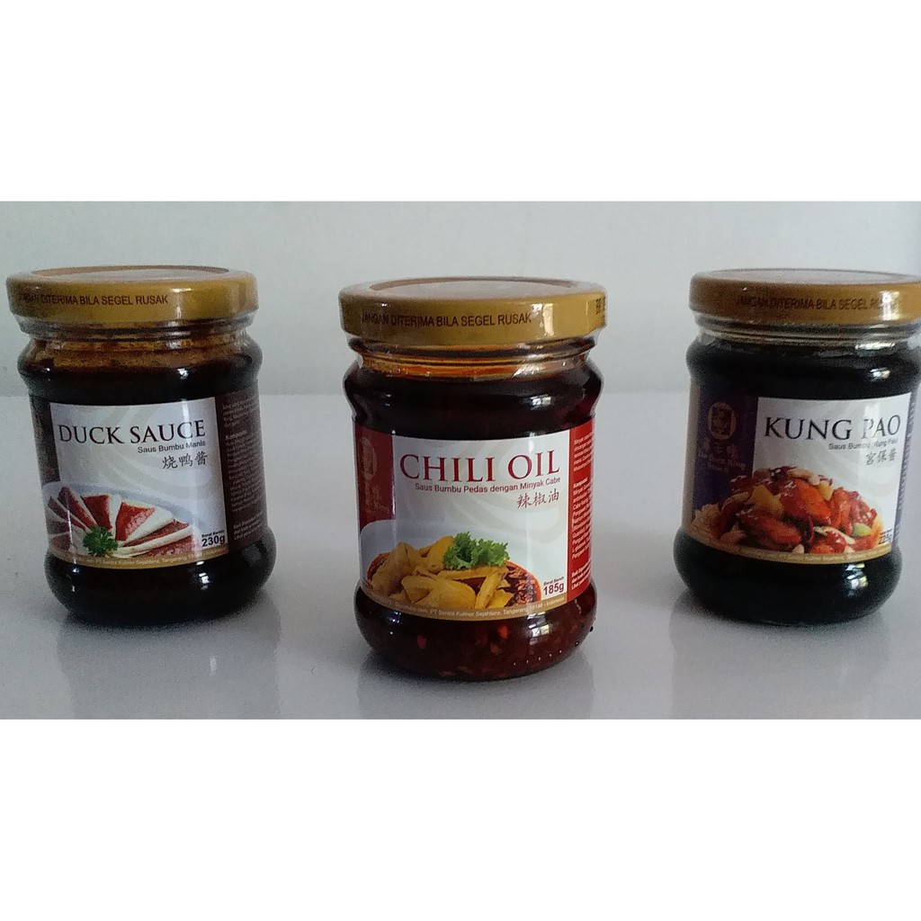

The Duck King - Paket 3 botol Chili Oil, Duck Sauce, Kung Pao