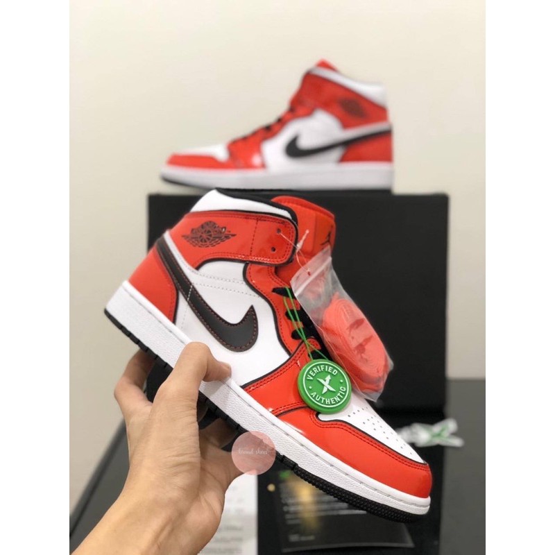 Sepatu Nike Air Jordan Mid SE Turf Orange BNIB / Sepatu Basket NIKE AIR JORDAN 1 ORIGINAL WITH BOX